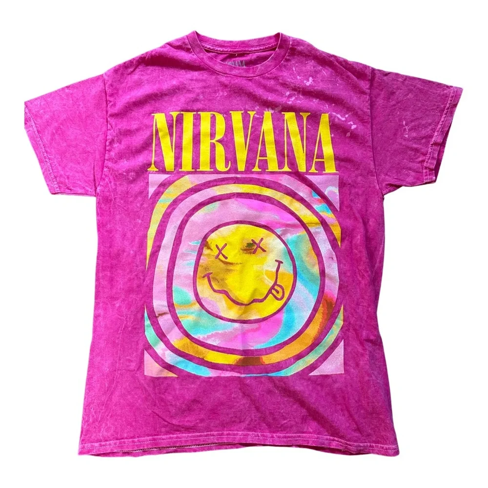 HOST PICK 🎉 NIRVANA OFFICIAL LOGO OVERSIZED BAND TEE - Picture 13 of 15